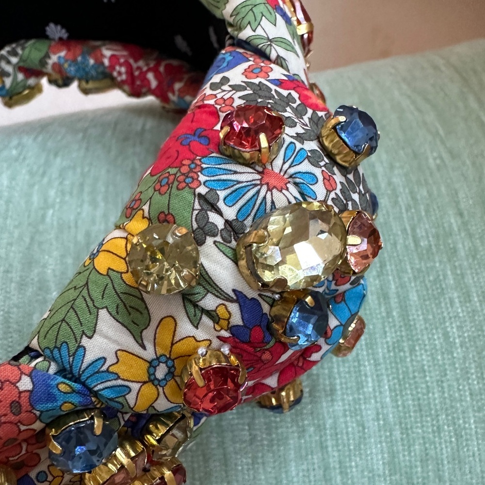 Lele Sadoughi x Liberty of London Floral Jewel Trim Headband - Picture 3 of 4